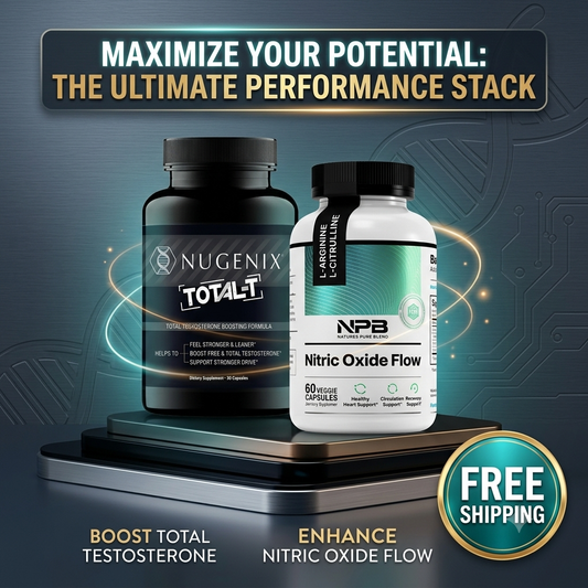 Men's Vitality Duo — Nugenix Total-T & Nitric Oxide Flow (Curated Bundle)