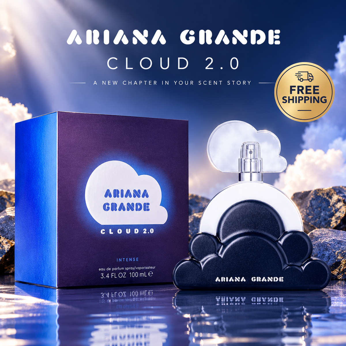 Ariana Grande Cloud 2.0 Intense Eau de Parfum Spray for Women 100ml / 3.4 oz