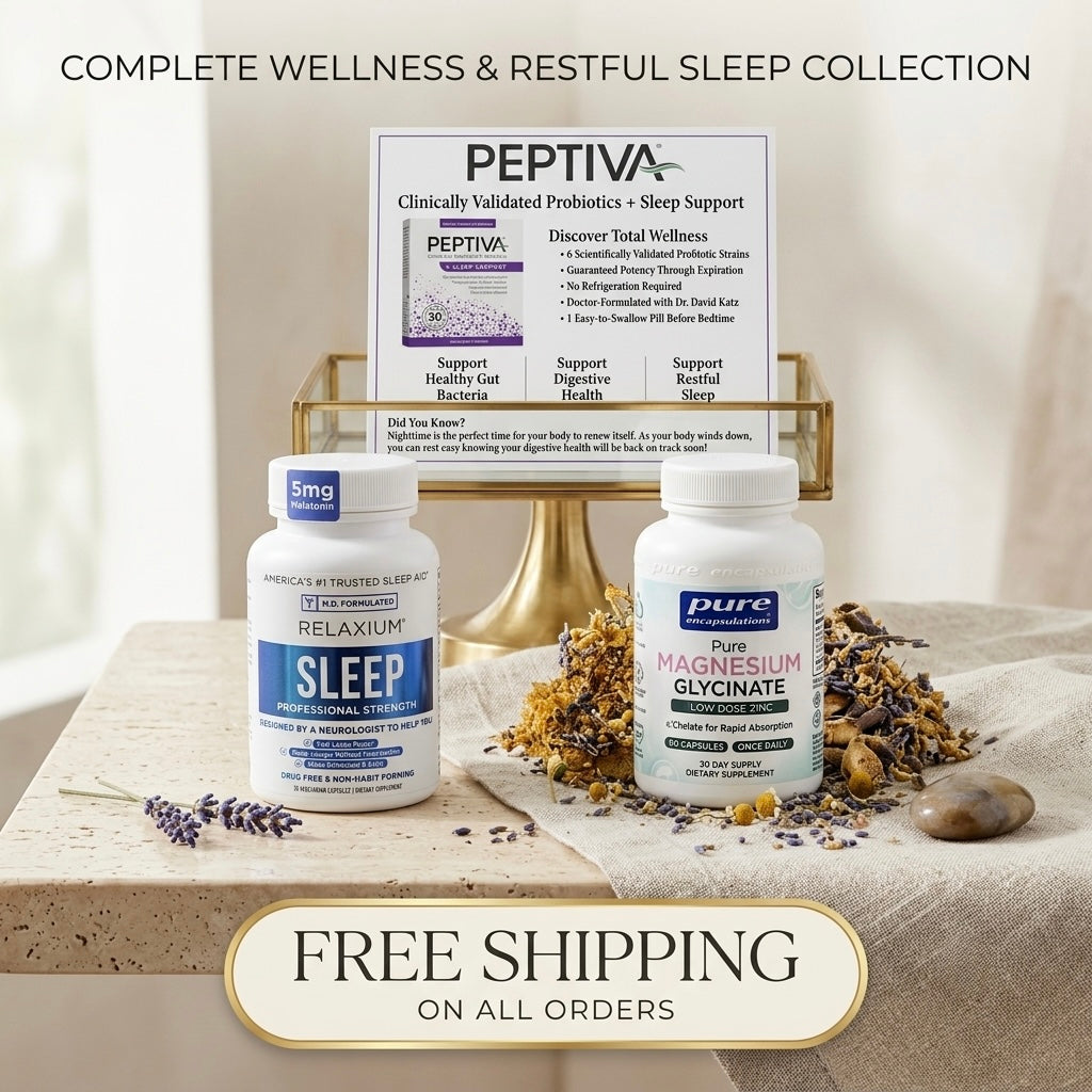 Sleep Support Trio — Peptiva, Relaxium & Magnesium (Curated Bundle)