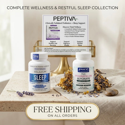Sleep Support Trio — Peptiva, Relaxium & Magnesium (Curated Bundle)
