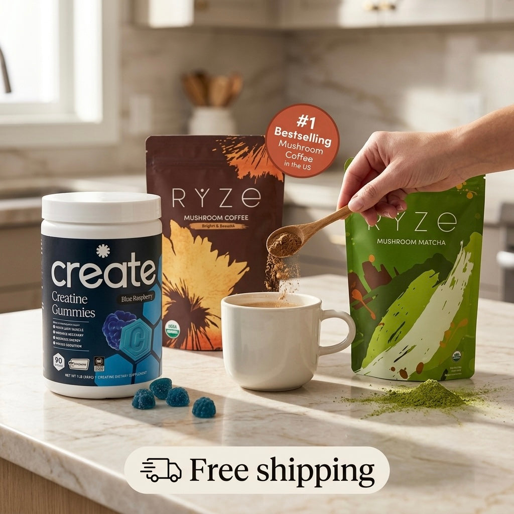 Energy & Focus Kit — Creatine Gummies + Mushroom Coffee