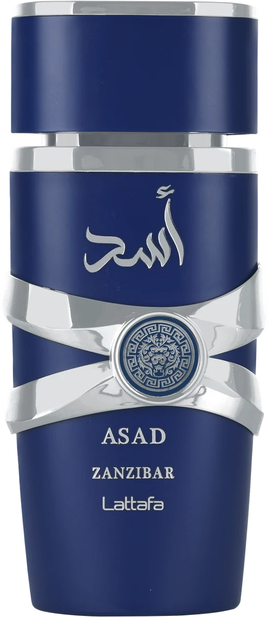 Lattafa Asad Zanzibar Eau de Parfum 100ml blue bottle front